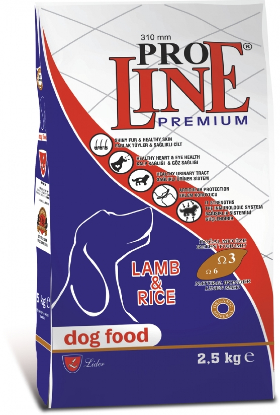 PROLINE ADULT DOG FOOD LAMB & RICE 2,5 KG'LIK PAKET