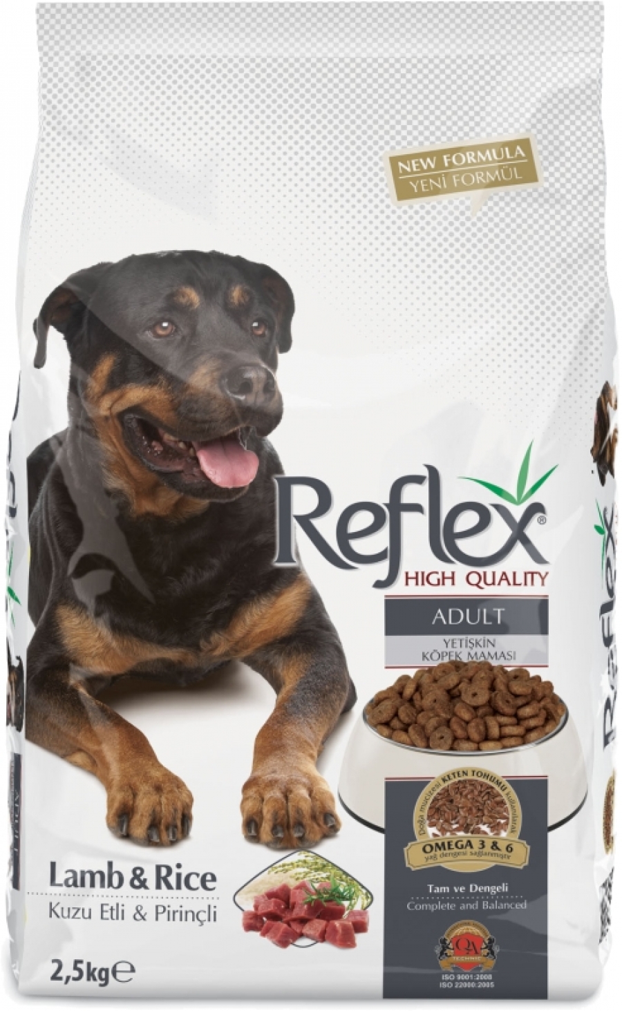 REFLEX ADULT DOG FOOD LAMP & RİCE 2,5 KG'LIK PAKET