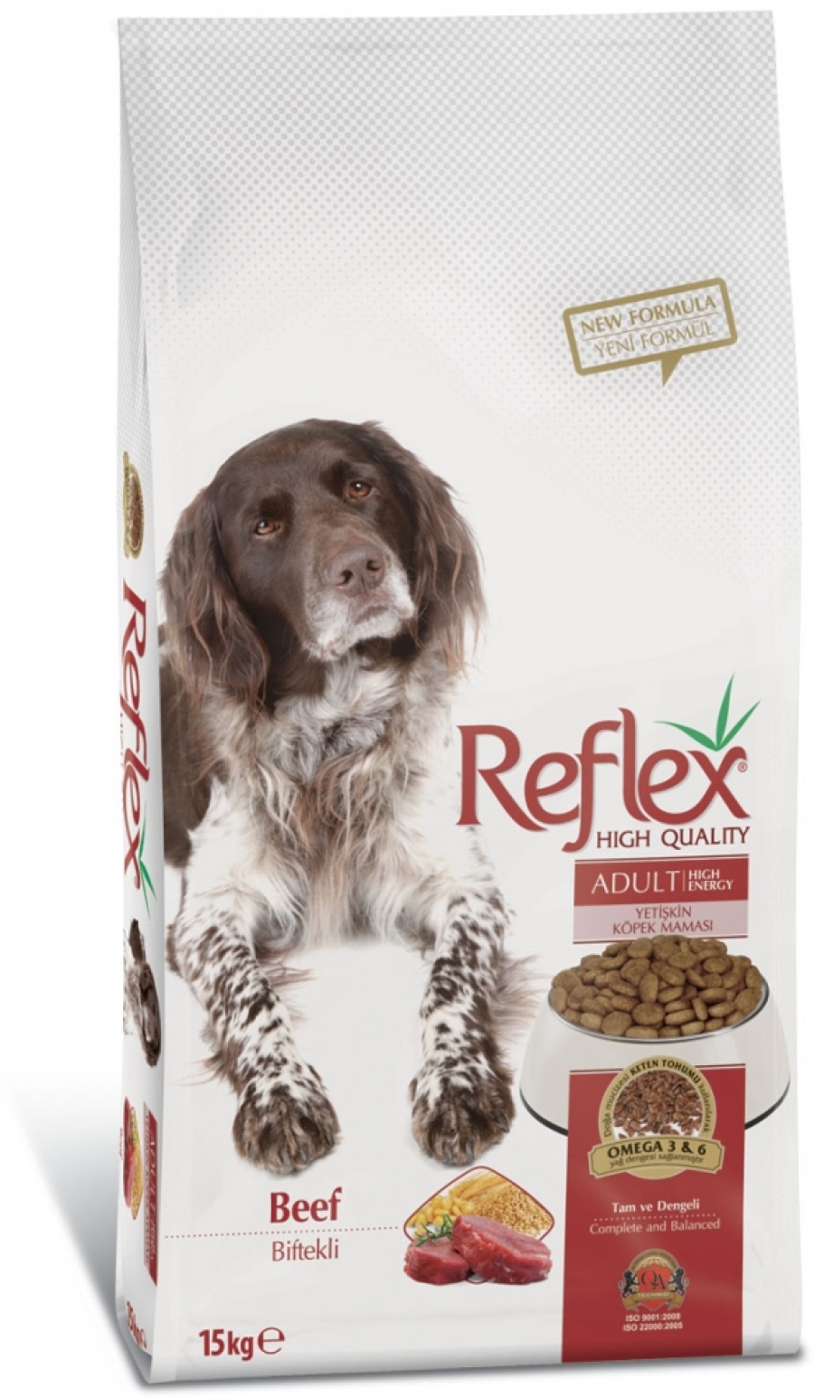 REFLEX HIGH ENERGY BEEF DOG FOOD 15 KG'LIK PAKET